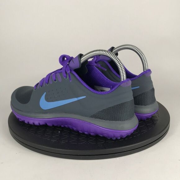 Nike FS Lite Run Gray/Purple Athletic Running Shoes 616684-008 Women’s Size 7 - Picture 7 of 11
